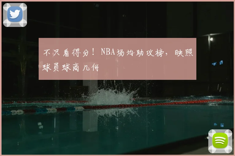 不只看得分！NBA场均助攻榜，映照球员球商几何